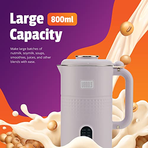 Purple Venoly Nut Milk Maker with 5.5-Cup Capacity