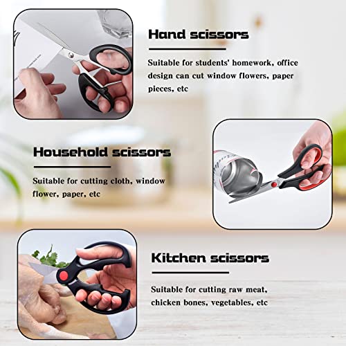 Multipurpose Heavy Duty Scissors 3-Pack for Home Office