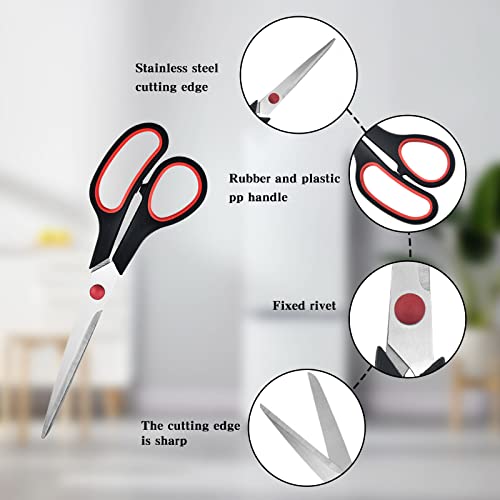 Multipurpose Heavy Duty Scissors 3-Pack for Home Office