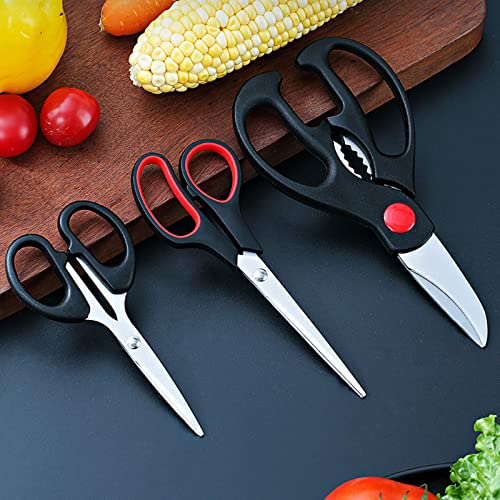 Multipurpose Heavy Duty Scissors 3-Pack for Home Office