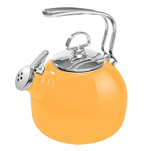 Chantal Classic Teakettle, 1.8 QT, Steel Enamel
