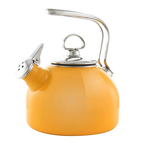 Chantal Classic Teakettle, 1.8 QT, Steel Enamel
