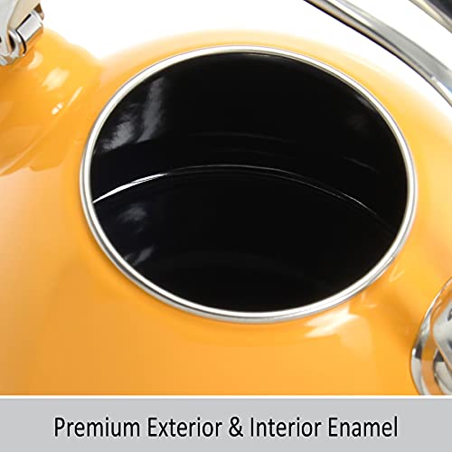 Chantal Classic Teakettle, 1.8 QT, Steel Enamel