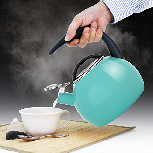 Chantal 40th Anniversary Aqua Tea Kettle, 2 Quart