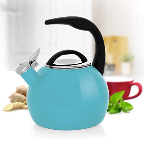 Chantal 40th Anniversary Aqua Tea Kettle, 2 Quart