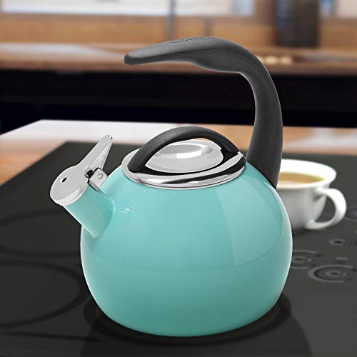 Chantal 40th Anniversary Aqua Tea Kettle, 2 Quart