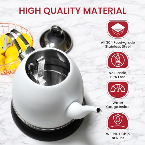 Chantal Mia Electric Kettle 32 oz White Color