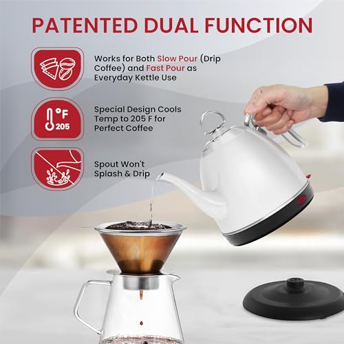 Chantal Mia Electric Kettle 32 oz White Color