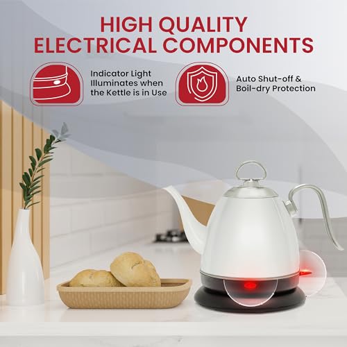 Chantal Mia Electric Kettle 32 oz White Color