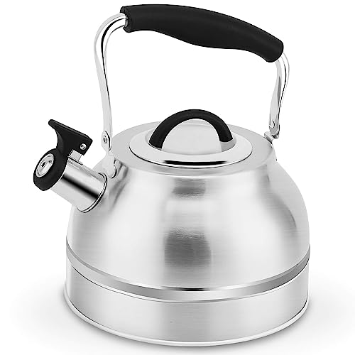 Rorence 3 Quart Stainless Steel Whistling Tea Kettle