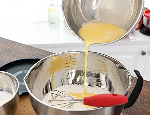 Rorence 3 Quart Mixing Bowls Set - Stainless Steel