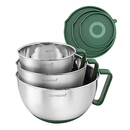 Rorence Stainless Steel Mixing Bowls Set - Set of 3