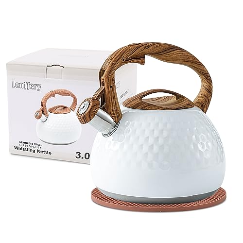 3 Quart Whistling Tea Kettle - Stainless Steel