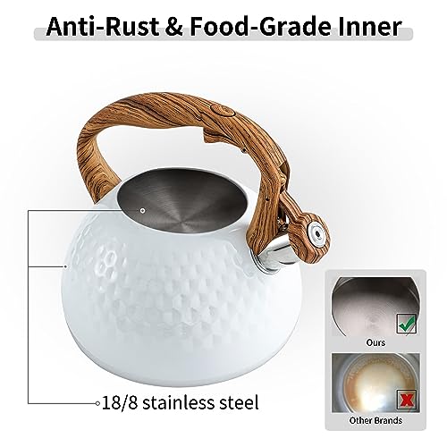 3 Quart Whistling Tea Kettle - Stainless Steel