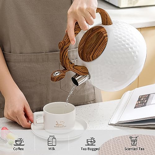 3 Quart Whistling Tea Kettle - Stainless Steel