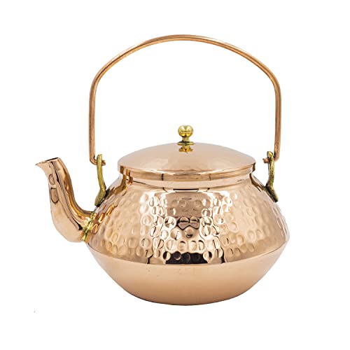 Japanese Handmade Solid Copper Stovetop Tea Kettle 800ml