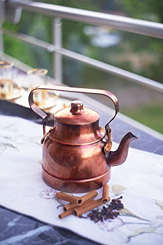 1.3L Oxide Copper Teapot Kitchen Kettle Tea Pot