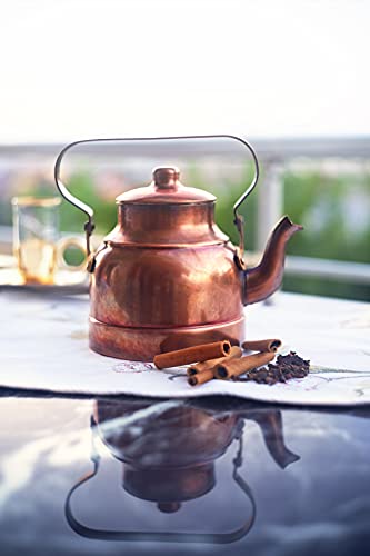 1.3L Oxide Copper Teapot Kitchen Kettle Tea Pot