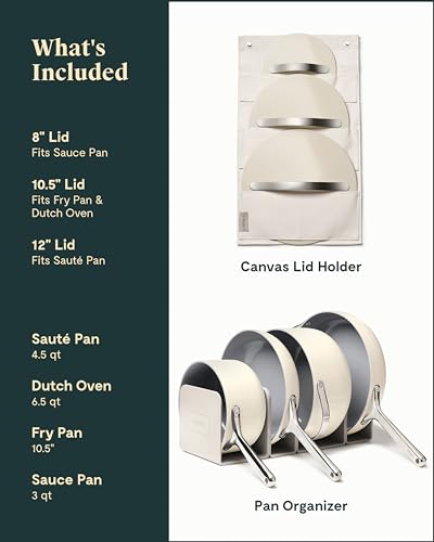 Caraway Nonstick Ceramic Cookware Set - 12 Piece