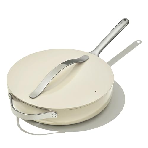 Caraway Ceramic Sauté Pan with Lid - Nonstick