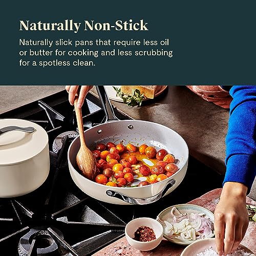 Caraway Ceramic Sauté Pan with Lid - Nonstick