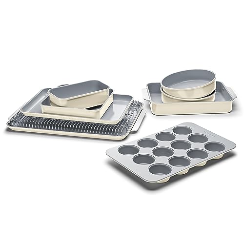Caraway Ceramic Bakeware Set - 11 Pieces - Cream