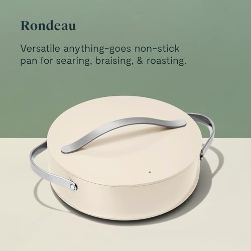 Caraway Rondeau - 6 Qt Non-Stick Pan - Chemical-Free, Versatile