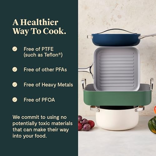 Caraway Square Cookware Set - Non-Stick Ceramic Coated