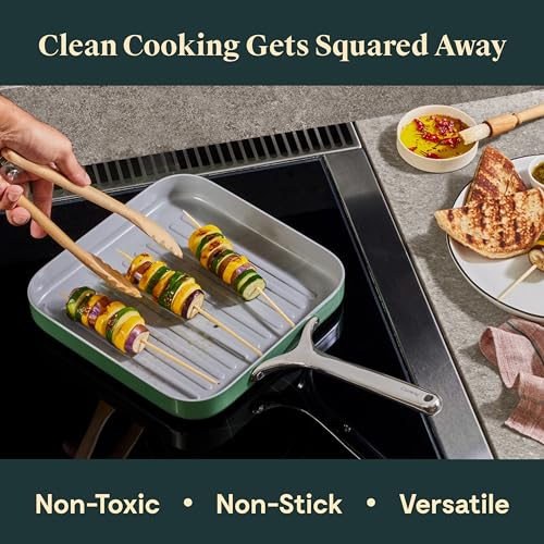 Caraway 11" Square Grill Pan - Non-Stick Ceramic