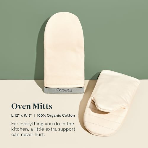 Caraway Linen Oven Mitts - 100% Organic Cotton