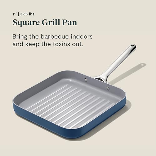Caraway 11" Square Grill Pan - Non-Stick Ceramic