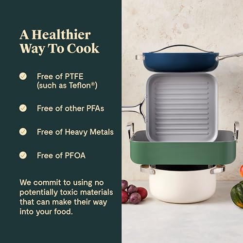 Caraway 11" Square Grill Pan - Non-Stick Ceramic