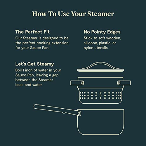 Stainless Steel Caraway Steamer with Non-Stick Coating