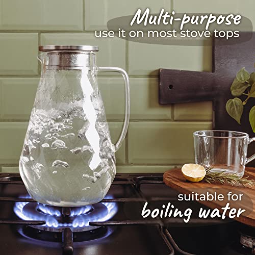 Pykal Diamond Glass Pitcher - 72 Oz - Beverage