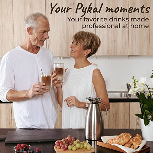 PYKAL Thermal Coffee Carafe: 68oz Stainless Steel Pot