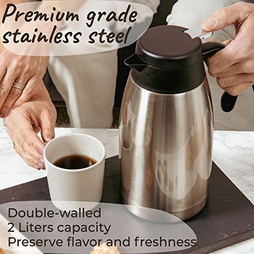Pykal Thermal Coffee Carafe Stainless Steel - 2L