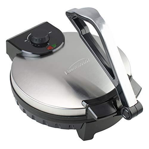 12-Inch Brentwood Stainless Steel Electric Tortilla Maker