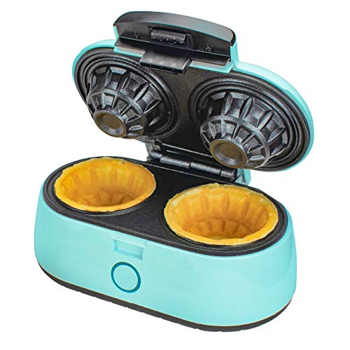 Brentwood TS-1402BL Double Waffle Bowl Maker, Blue