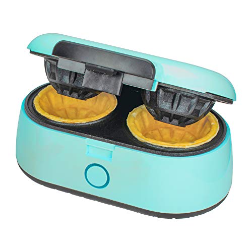 Brentwood TS-1402BL Double Waffle Bowl Maker, Blue