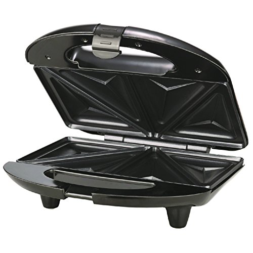 Brentwood Double Sandwich Maker, Non-Stick, Compact Black