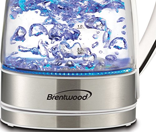 Brentwood Royal Glass Electric Tea Kettle 1.7L