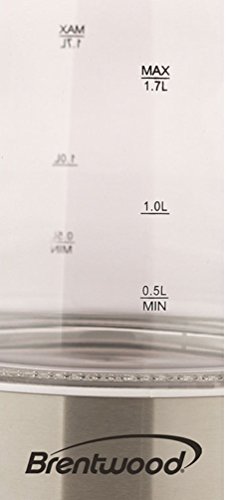 Brentwood Royal Glass Electric Tea Kettle 1.7L
