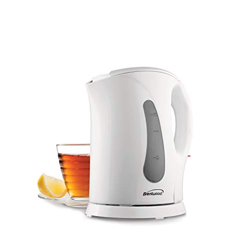 Brentwood Cordless Electric Kettle, BPA Free, 1L, White
