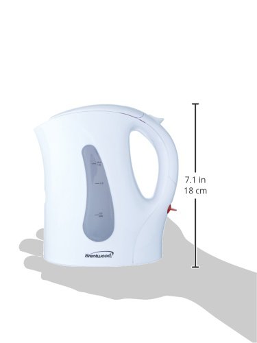 Brentwood Cordless Electric Kettle, BPA Free, 1L, White