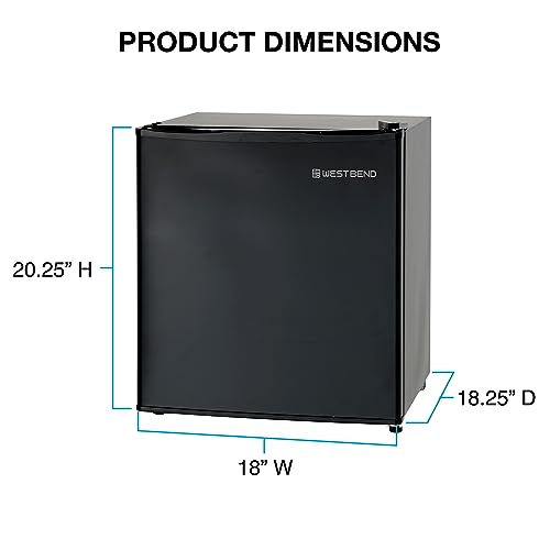 West Bend Mini Fridge Compact Refrigerator, Energy Star Rated