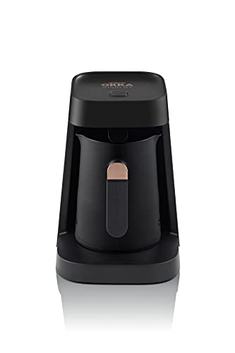 Arzum Okka Jet Turkish Coffee Maker, 5 cups, Black/Copper