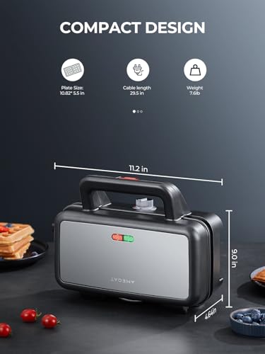3-in-1 Sandwich, Waffle, and Panini Press Maker