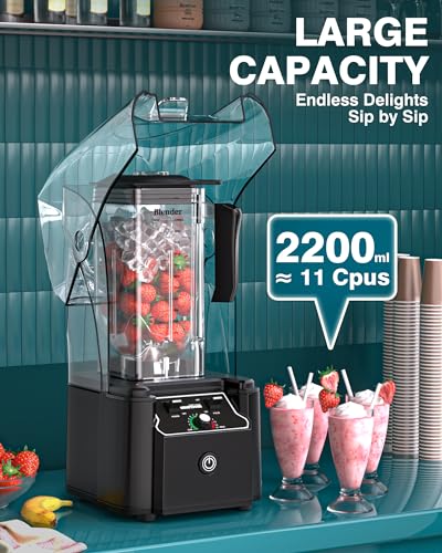 WantJoin K90 Blender Shield Quiet Commercial Blender Cups