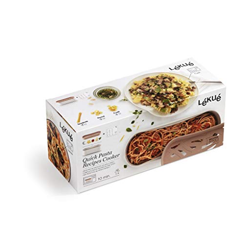 Lekue Quick Microwave Pasta Cooker, Terracotta, one size
