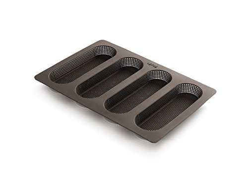 Lekue Mini Baguette Baking Pan with 4 Cavities
